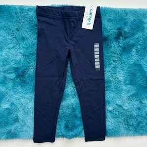 Carter’s Kid Girls Navy Leggings Size 4